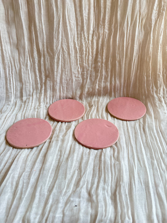 Candy Floss Pink Coaster Sets
