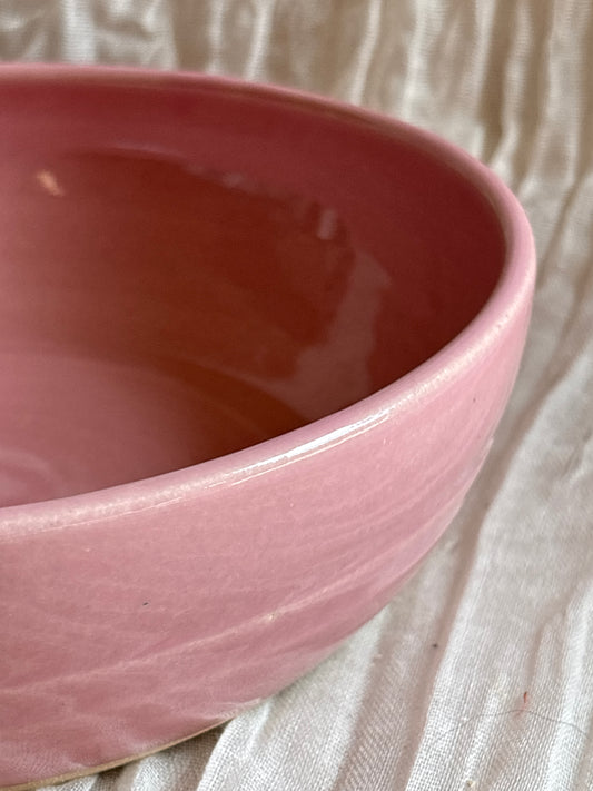 Candy Floss Pink Pasta Bowl