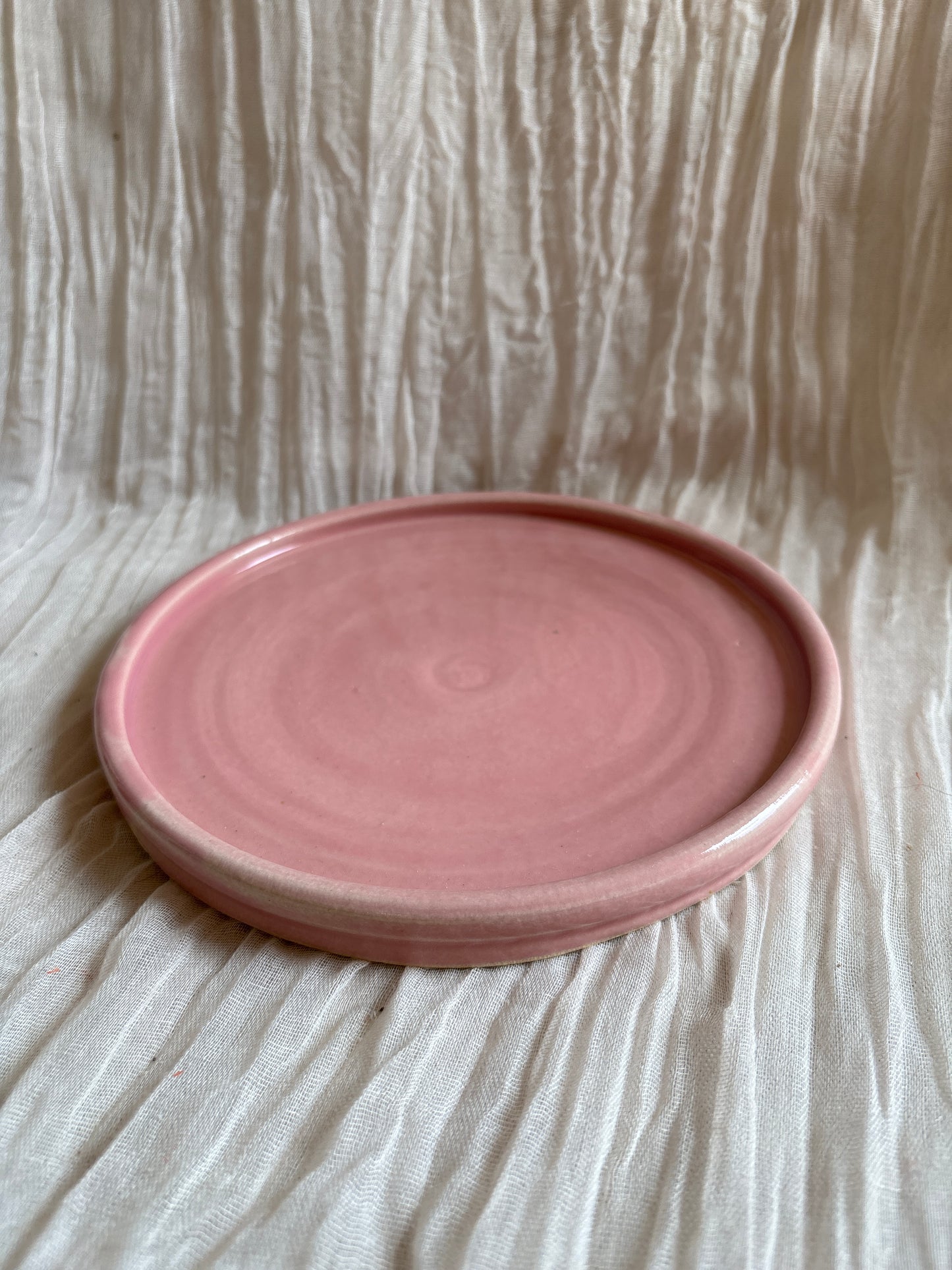 Candy Floss Pink Ceramic Plate