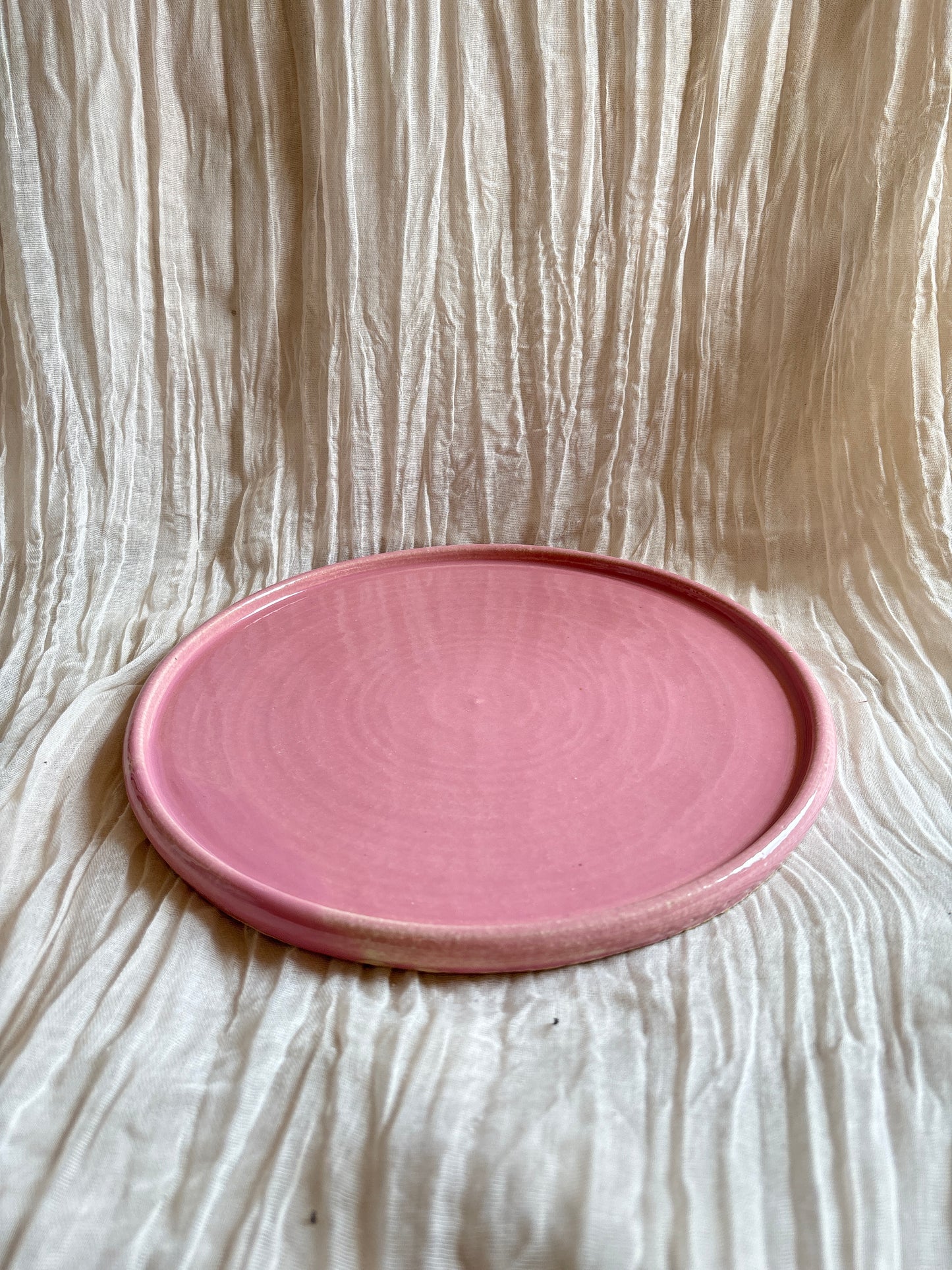 Candy Floss Pink Ceramic Plate