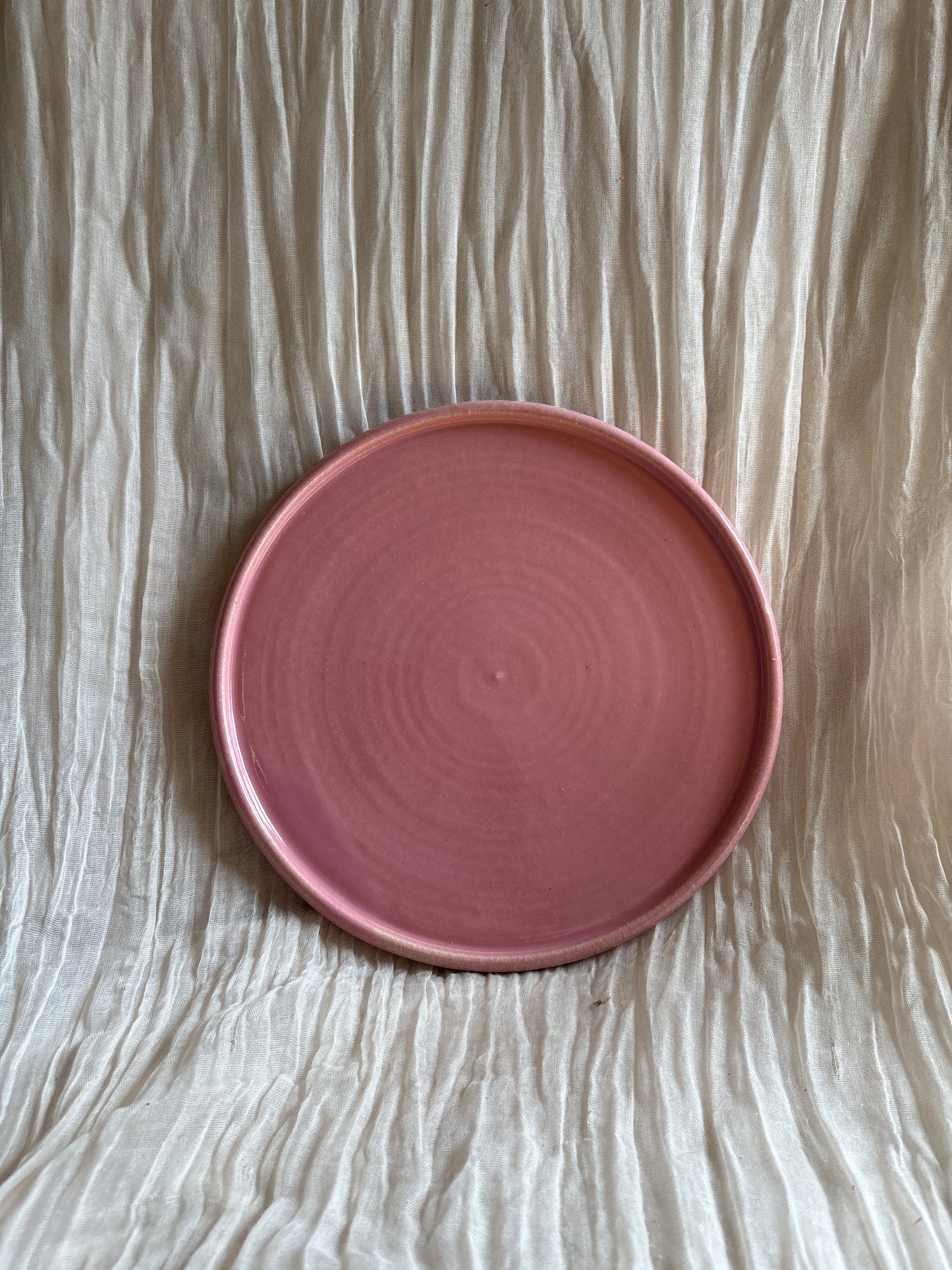 Candy Floss Pink Ceramic Plate