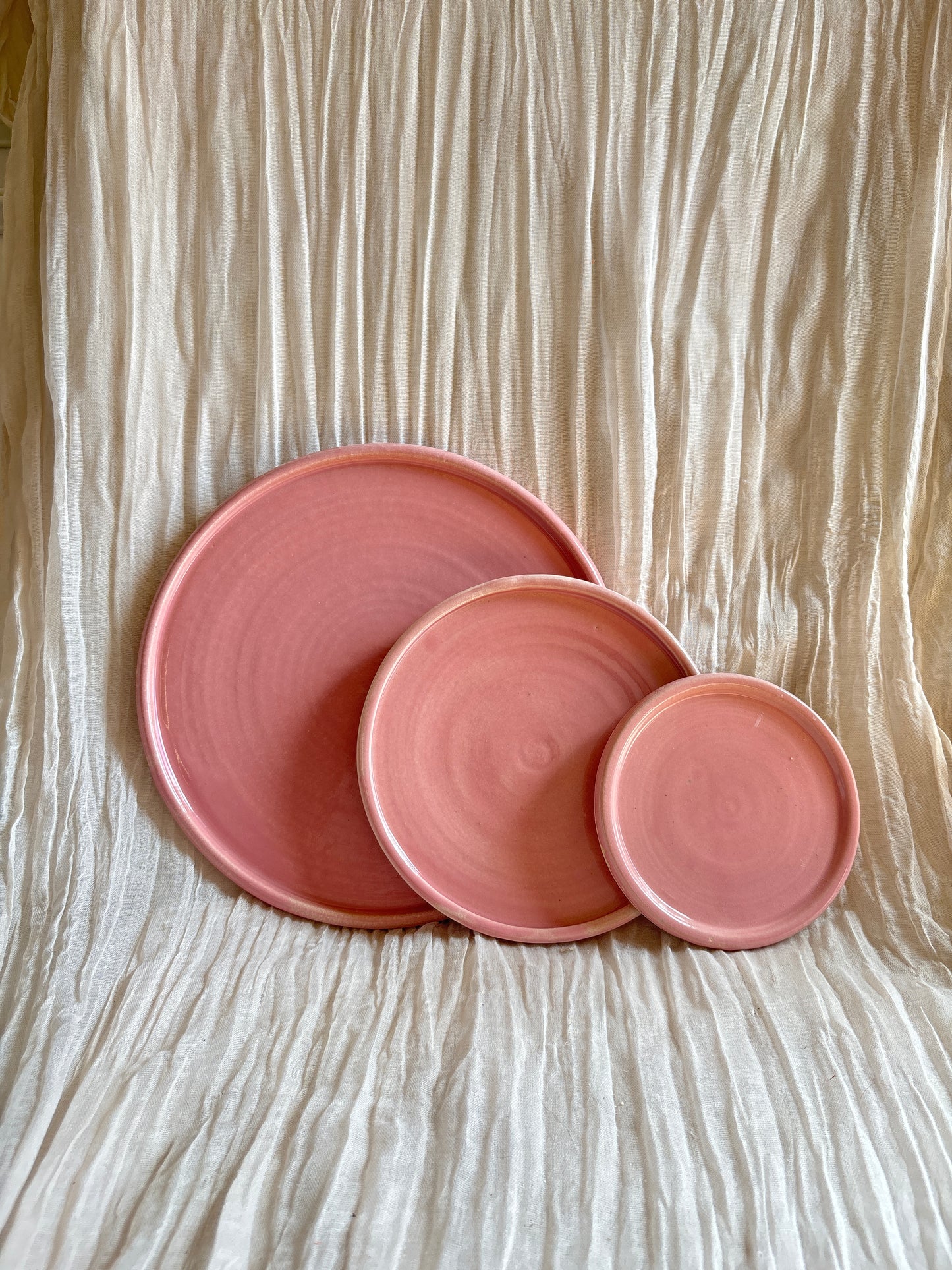 Candy Floss Pink Ceramic Plate