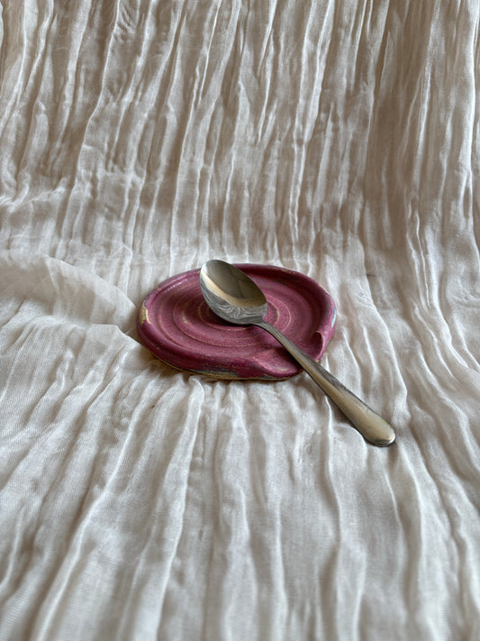 Dark Pink Spoon Rest