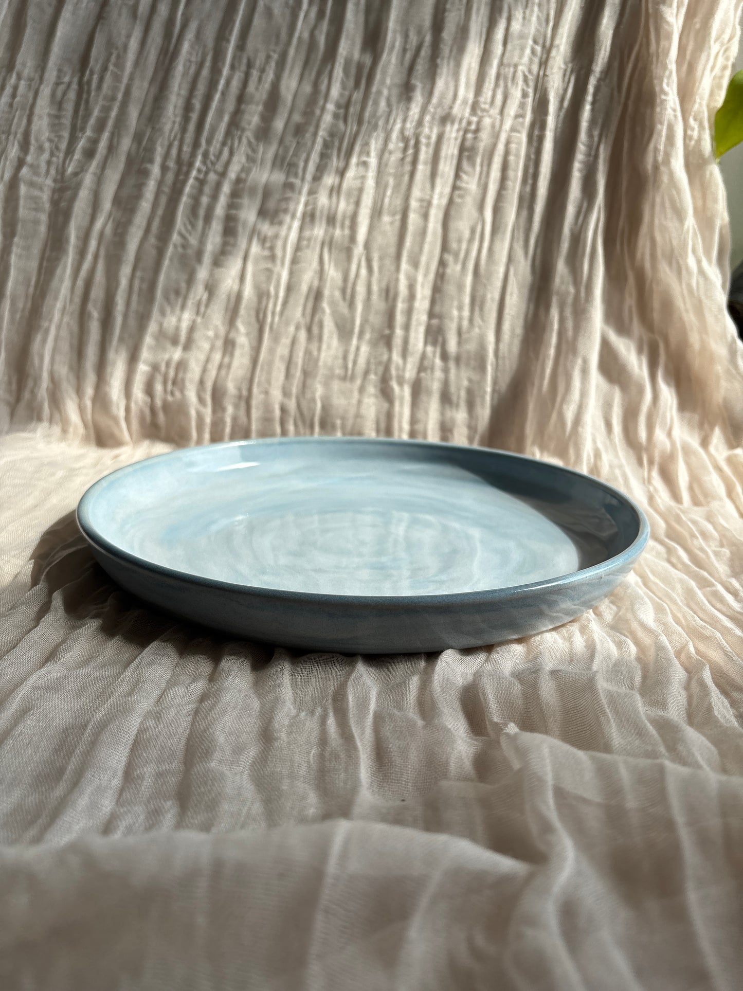 Sky Blue Coupe Dinner Plate