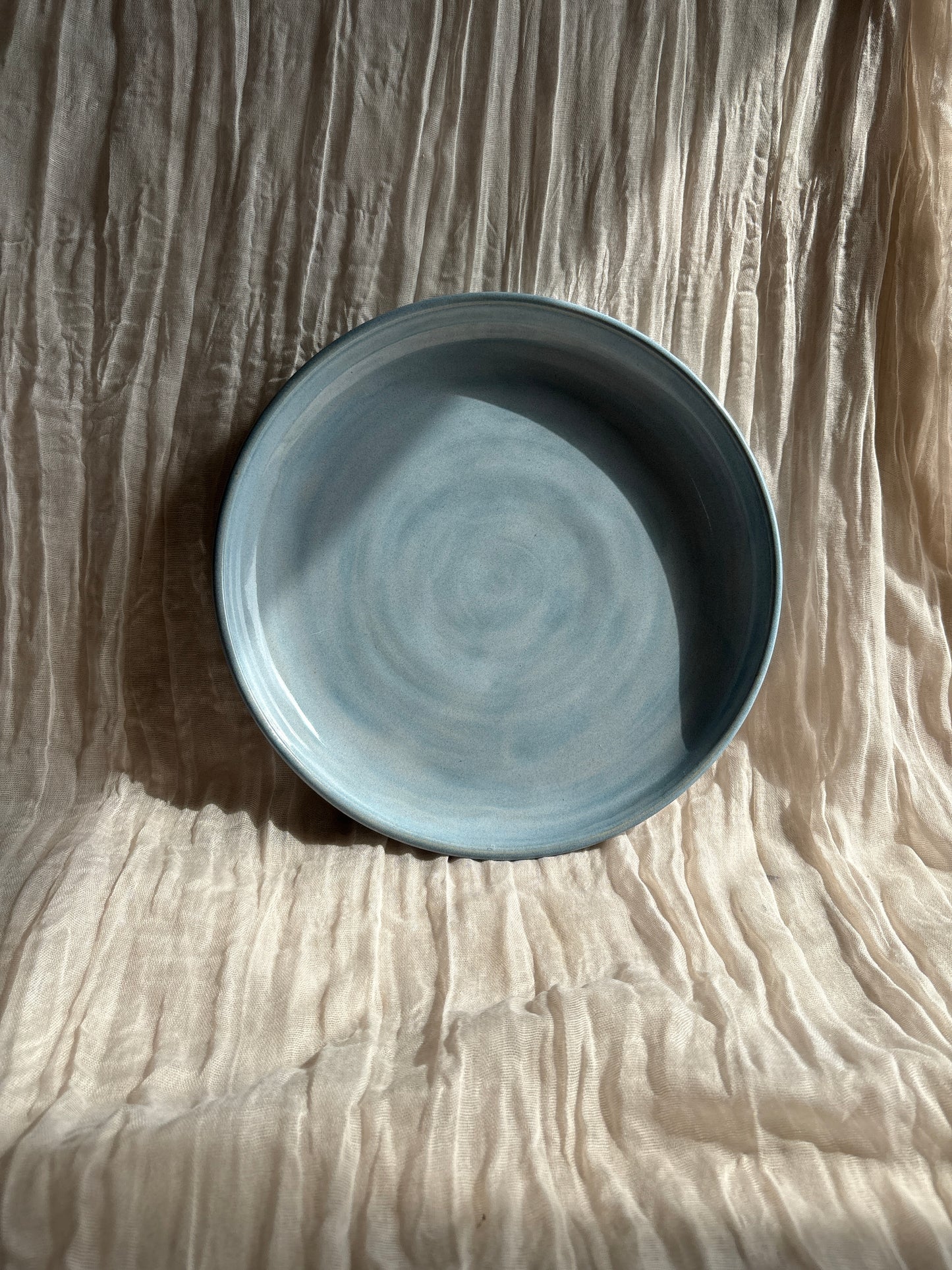 Sky Blue Coupe Dinner Plate
