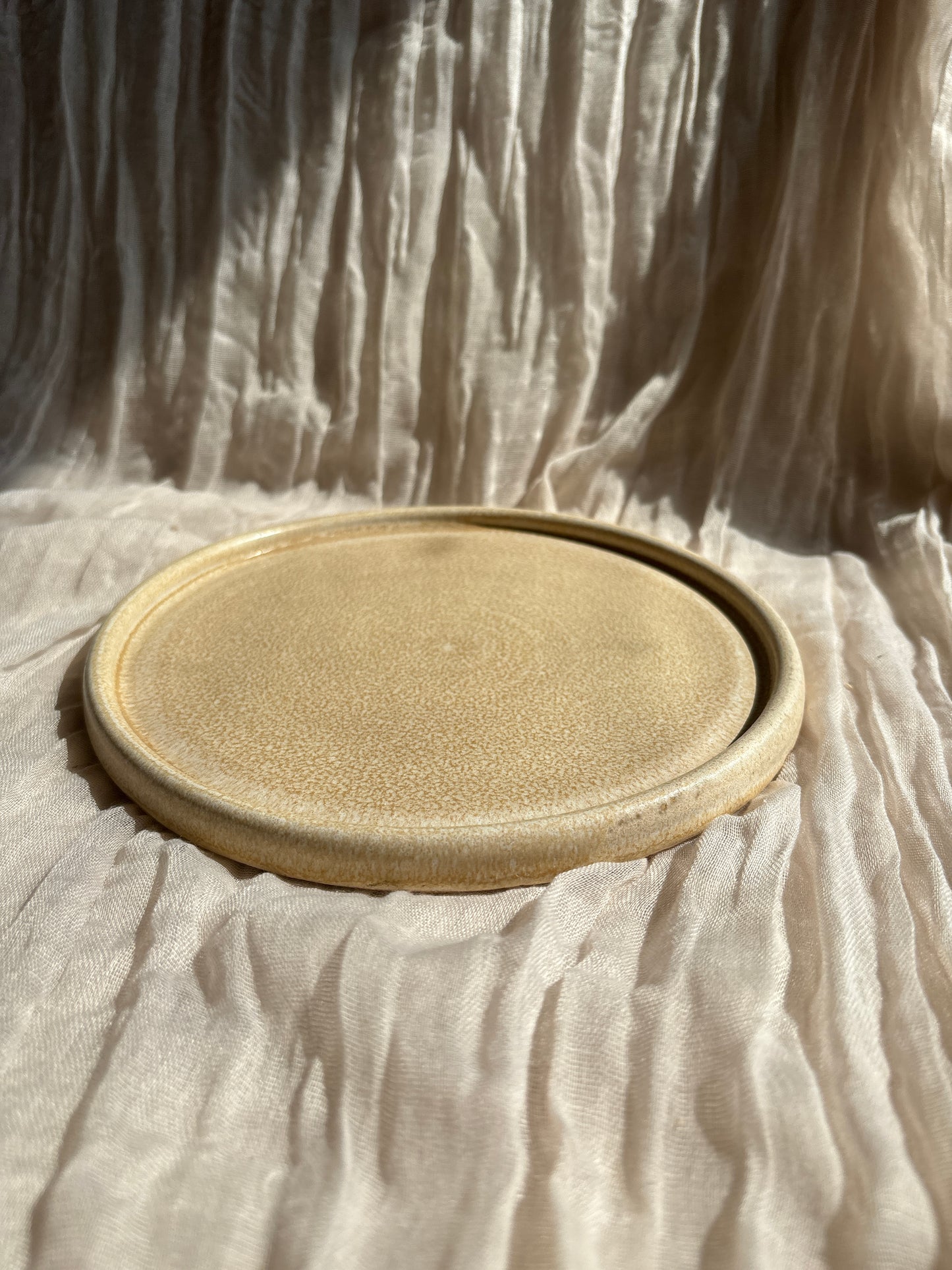 Cream Ceramic Plate
