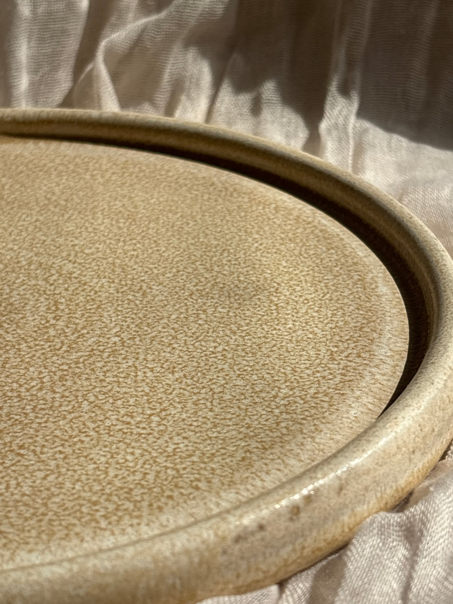 Cream Ceramic Plate