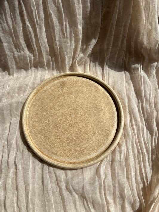 Cream Ceramic Plate