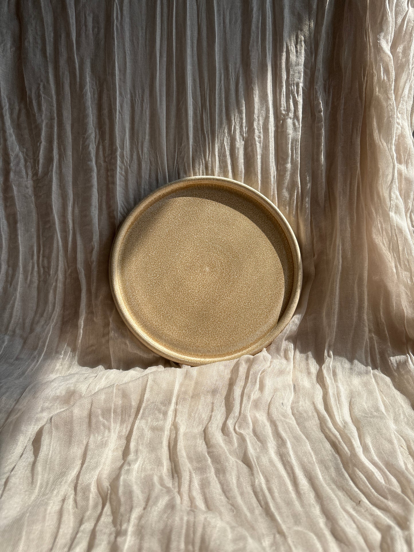 Cream Ceramic Plate