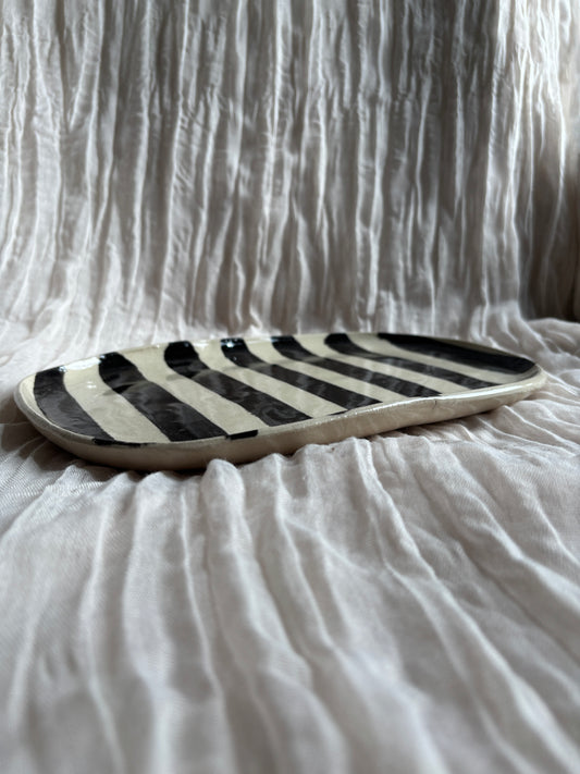 Stripe Large Platter