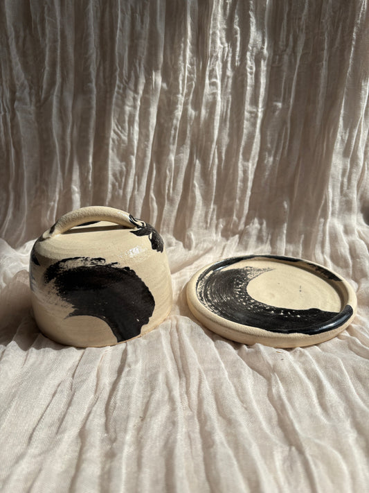 The Makers Mark Butter Dish