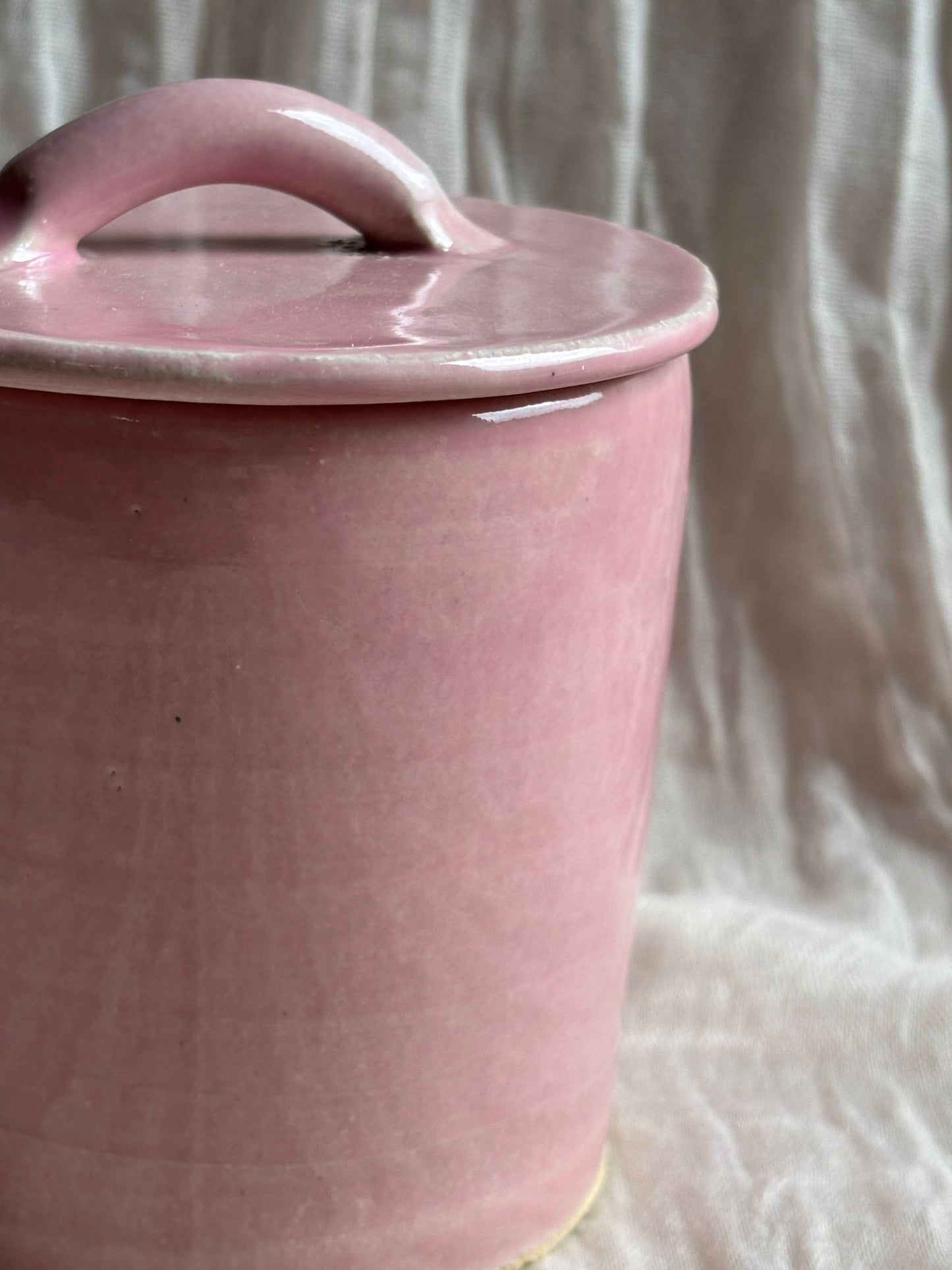 Candy Floss Pink Butter Crock