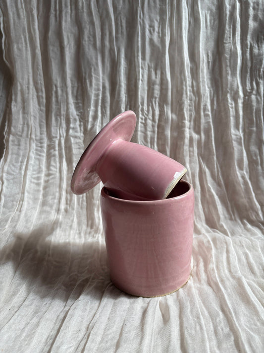Candy Floss Pink Butter Crock