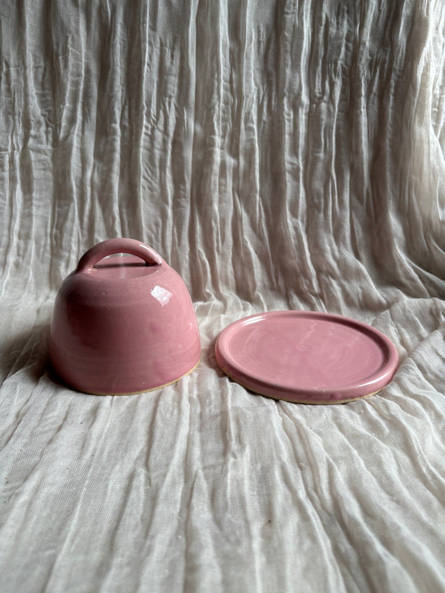Candy Floss Pink Butter Dish