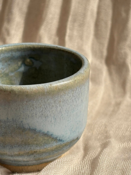 Sky Blue Footed Espresso Cup