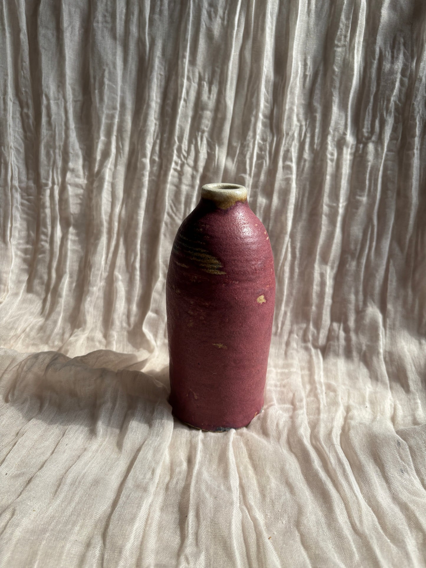 Dark Pink Oil Bottle