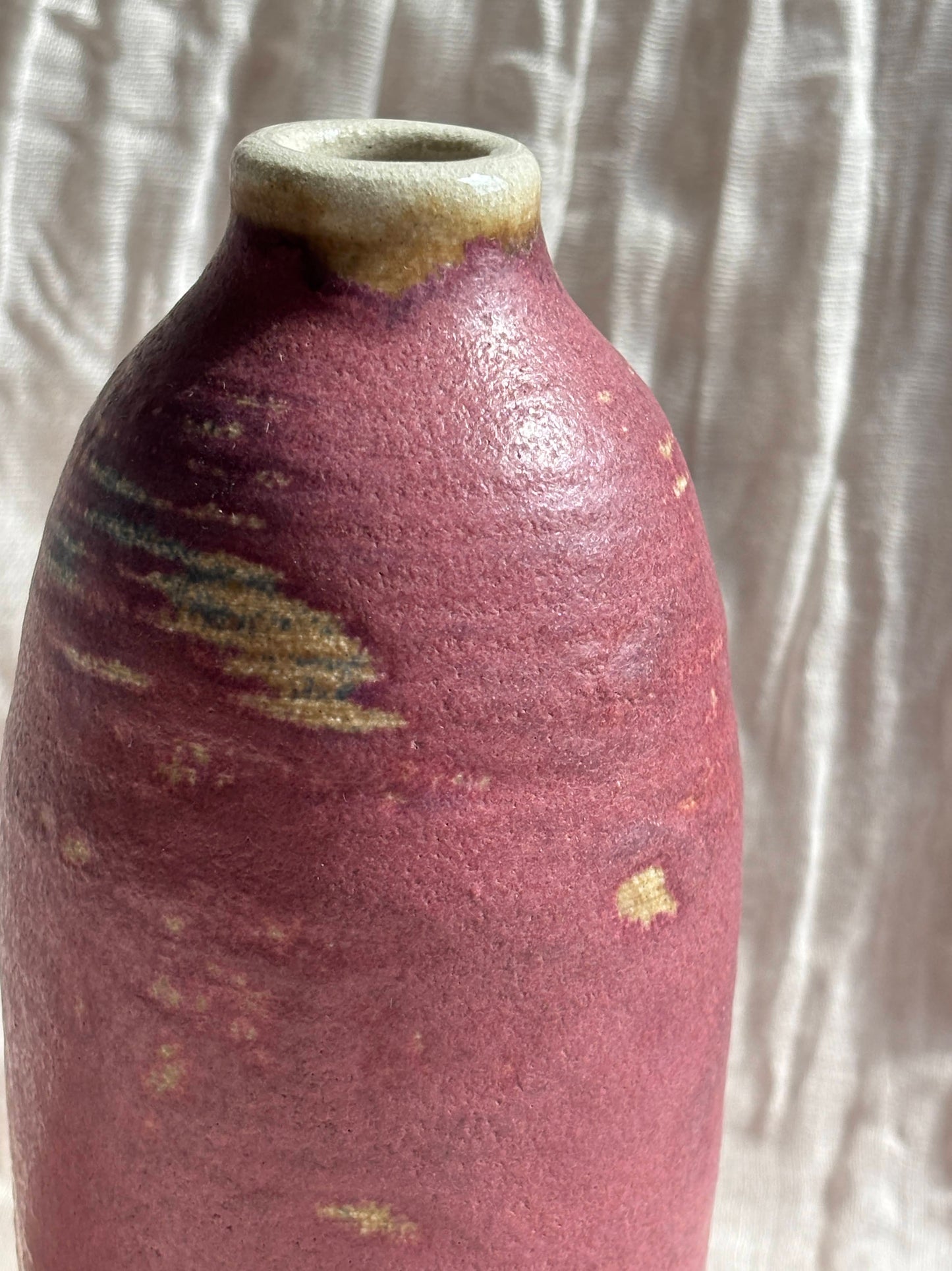 Dark Pink Oil Bottle
