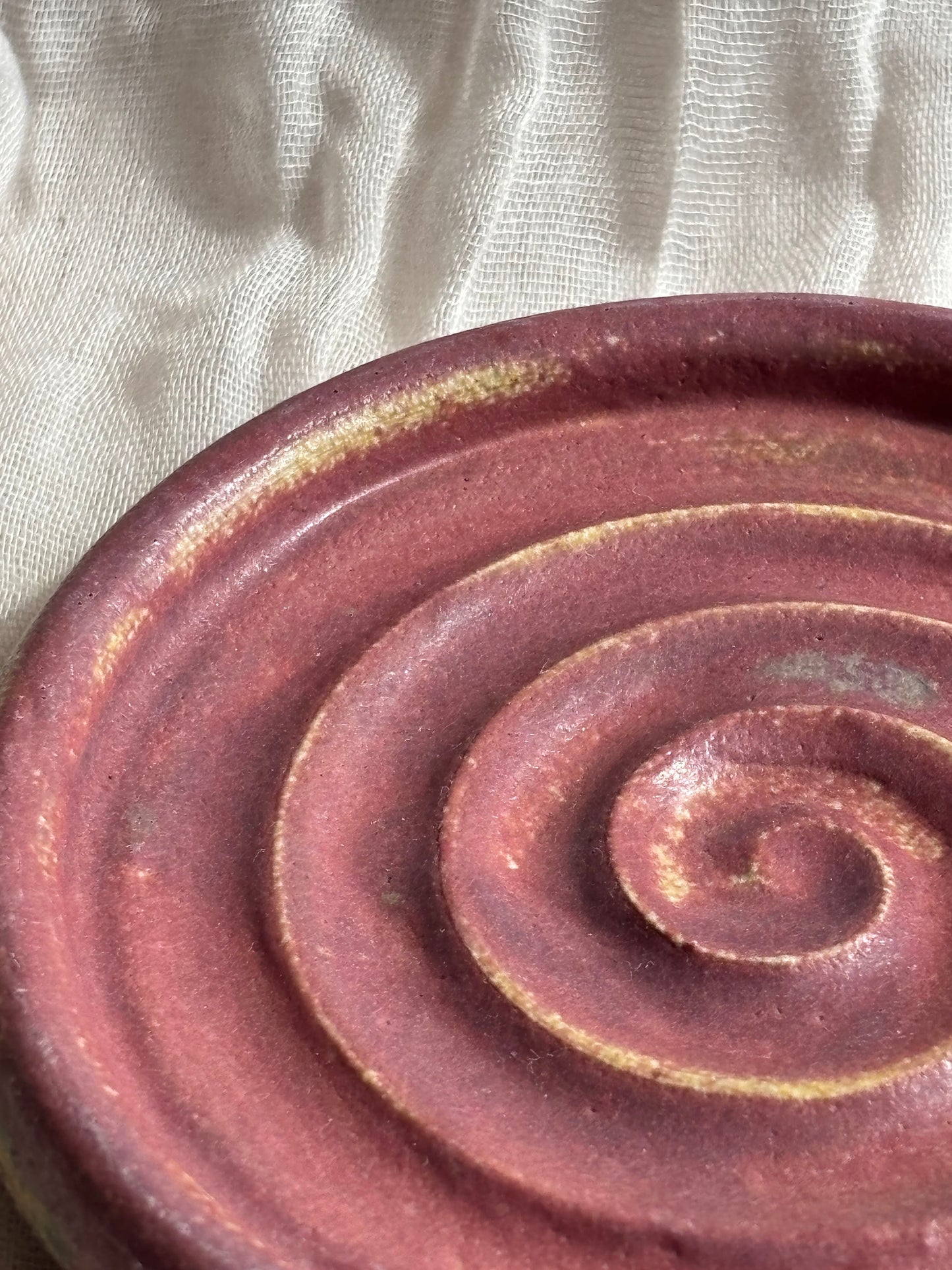 Dark Pink Soap Dish