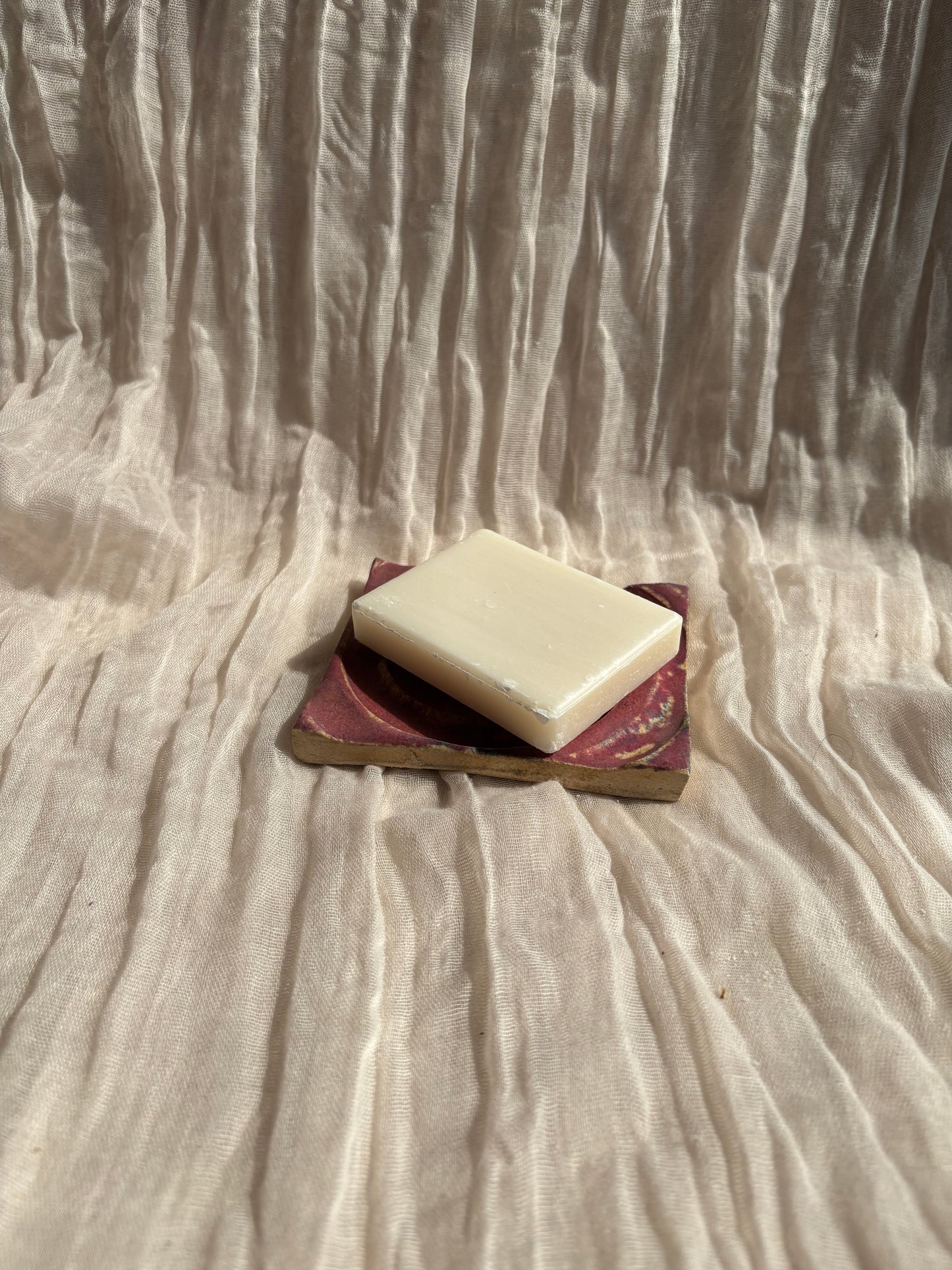 Dark Pink Rectangular Soap Dish