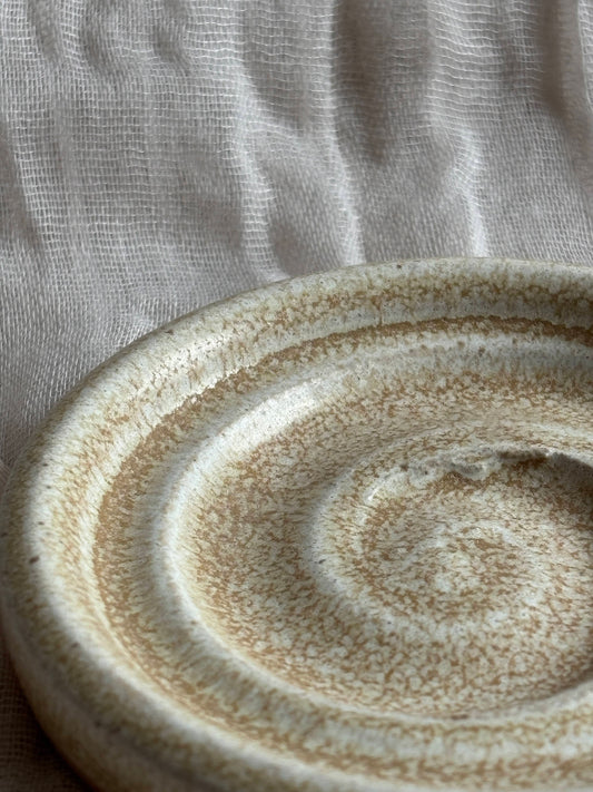 Cream Mini Soap Dish