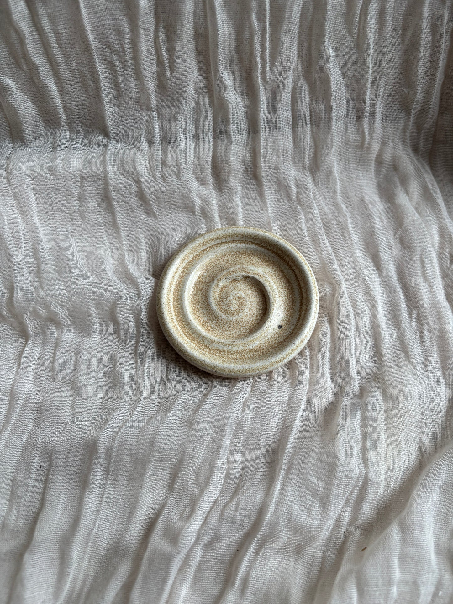 Cream Mini Soap Dish
