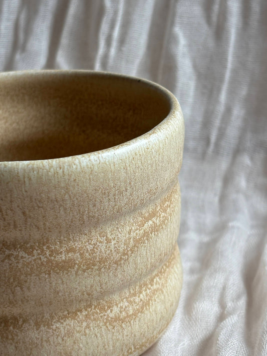 Cream Bubble Tumbler