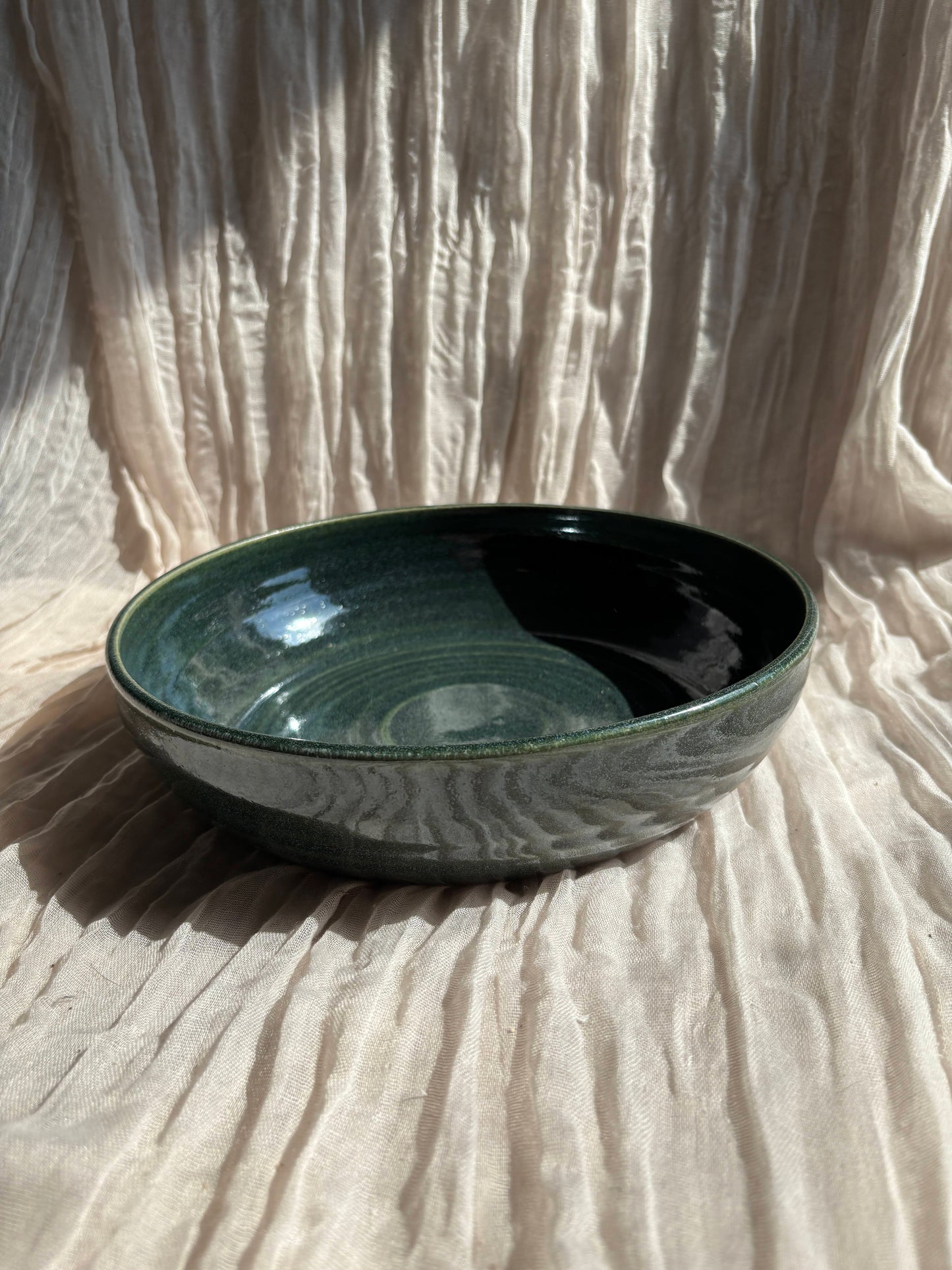 Green Large Pasta Bowl