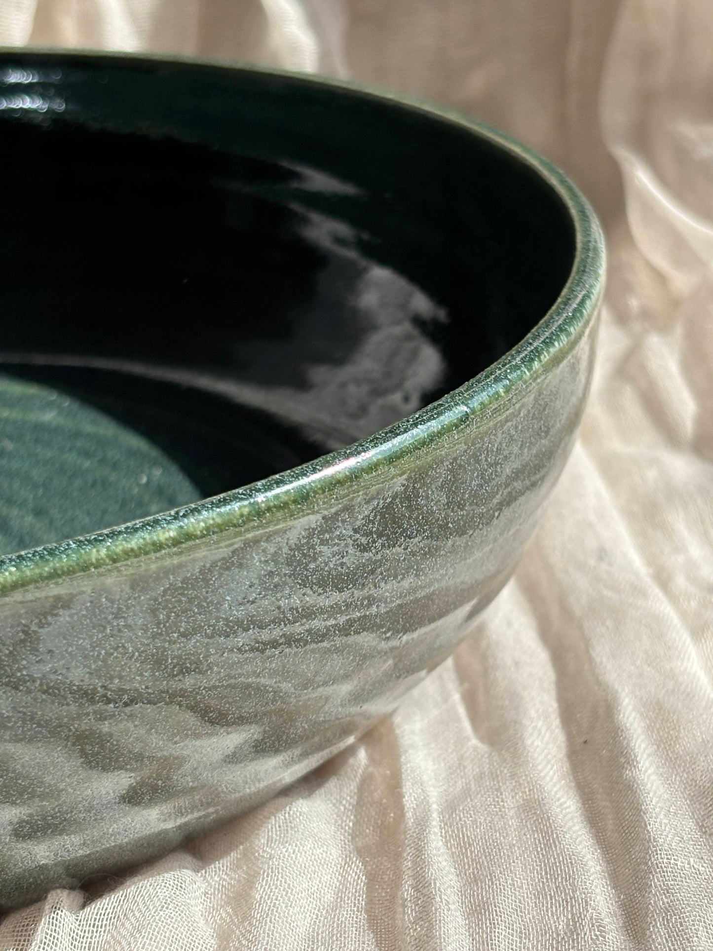 Green Large Pasta Bowl