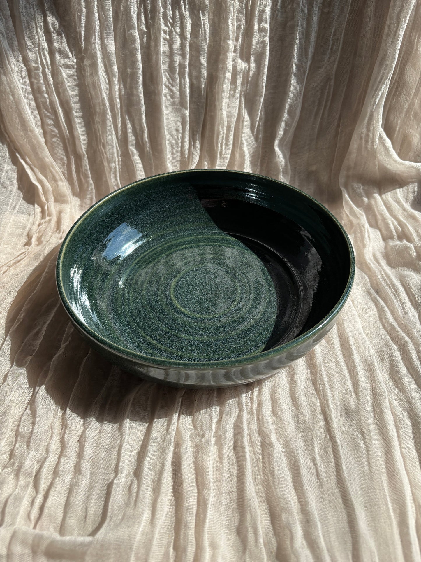 Green Large Pasta Bowl