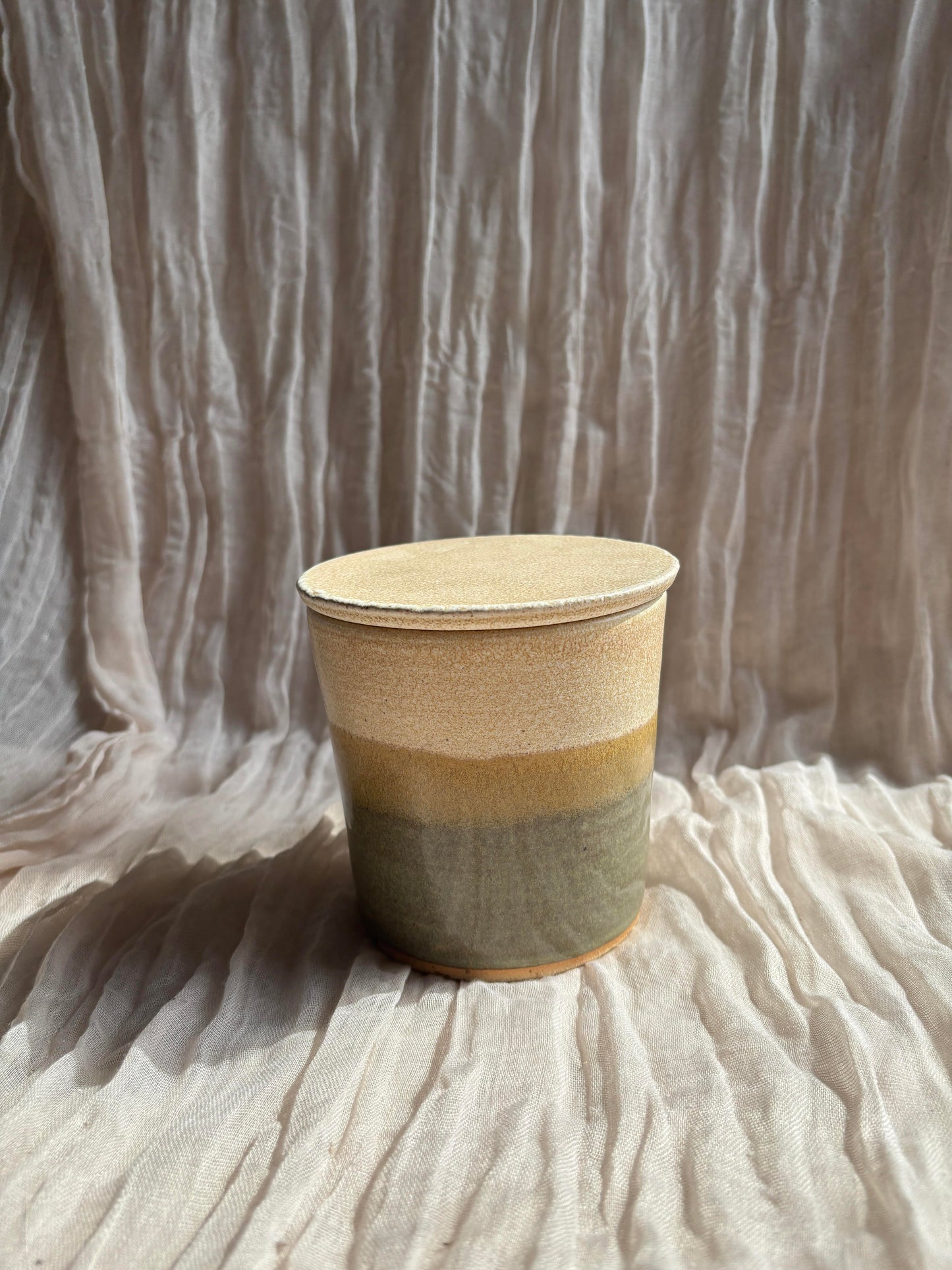 Bamboo Butter Crock