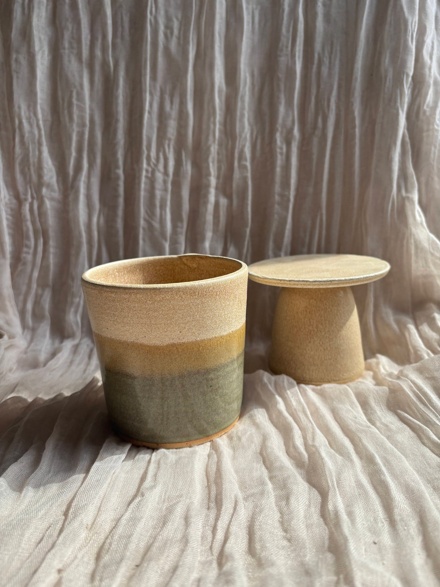 Bamboo Butter Crock