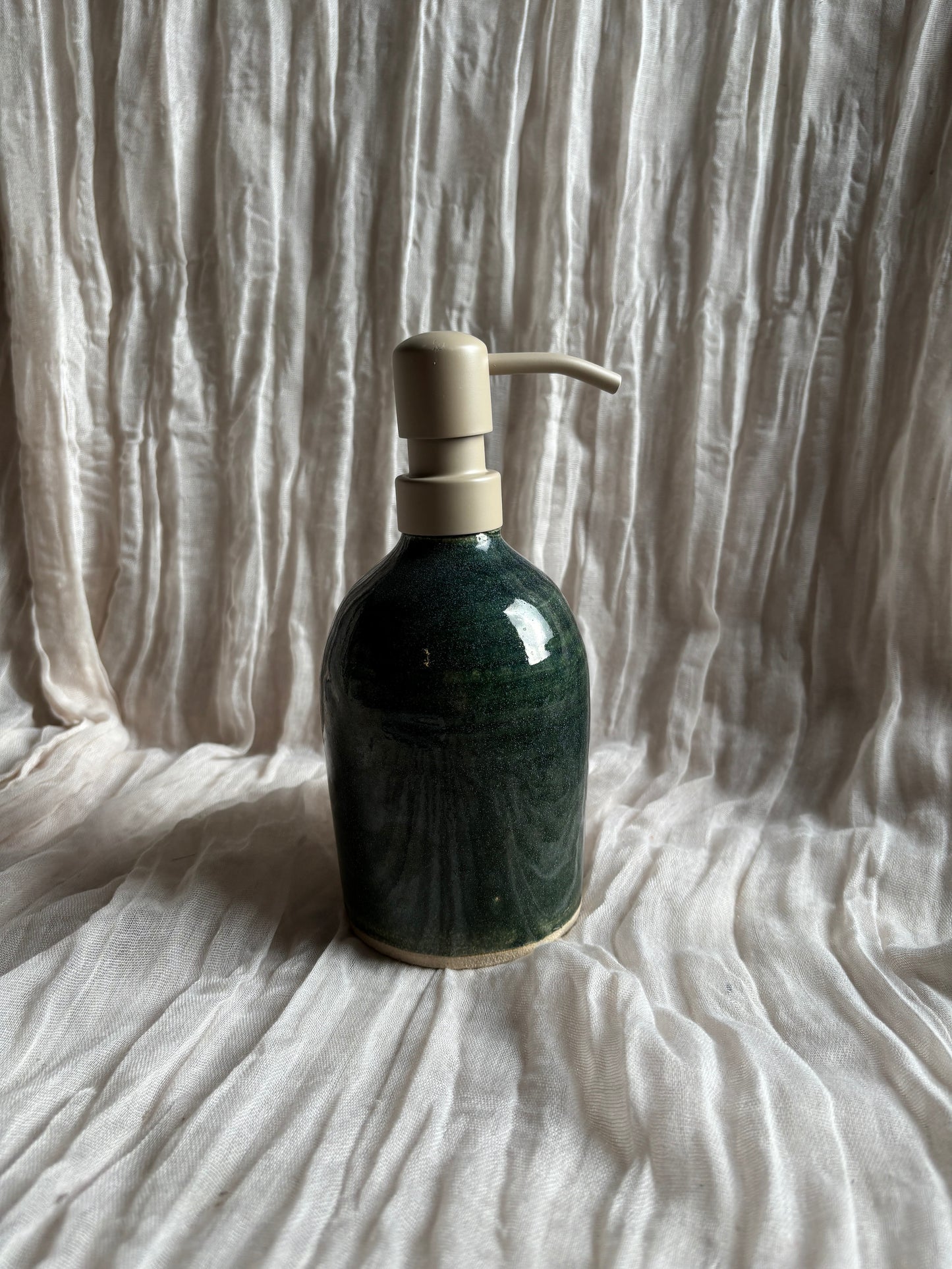 Green Liquid Soap Dispenser Bottle