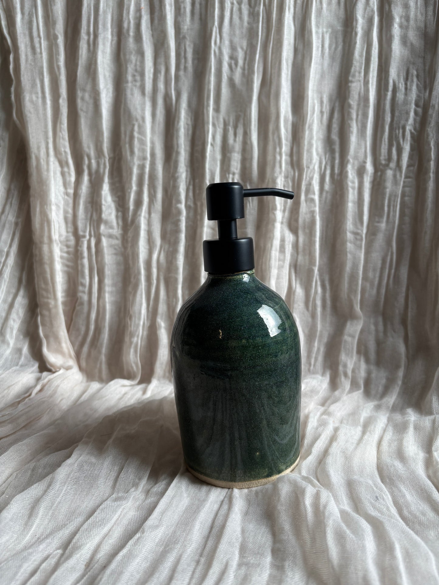 Green Liquid Soap Dispenser Bottle