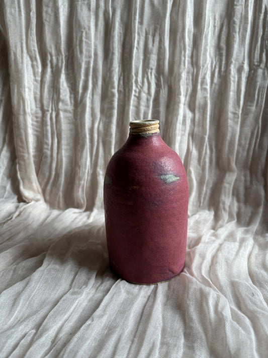 Dark Pink Liquid Soap Dispenser Bottle