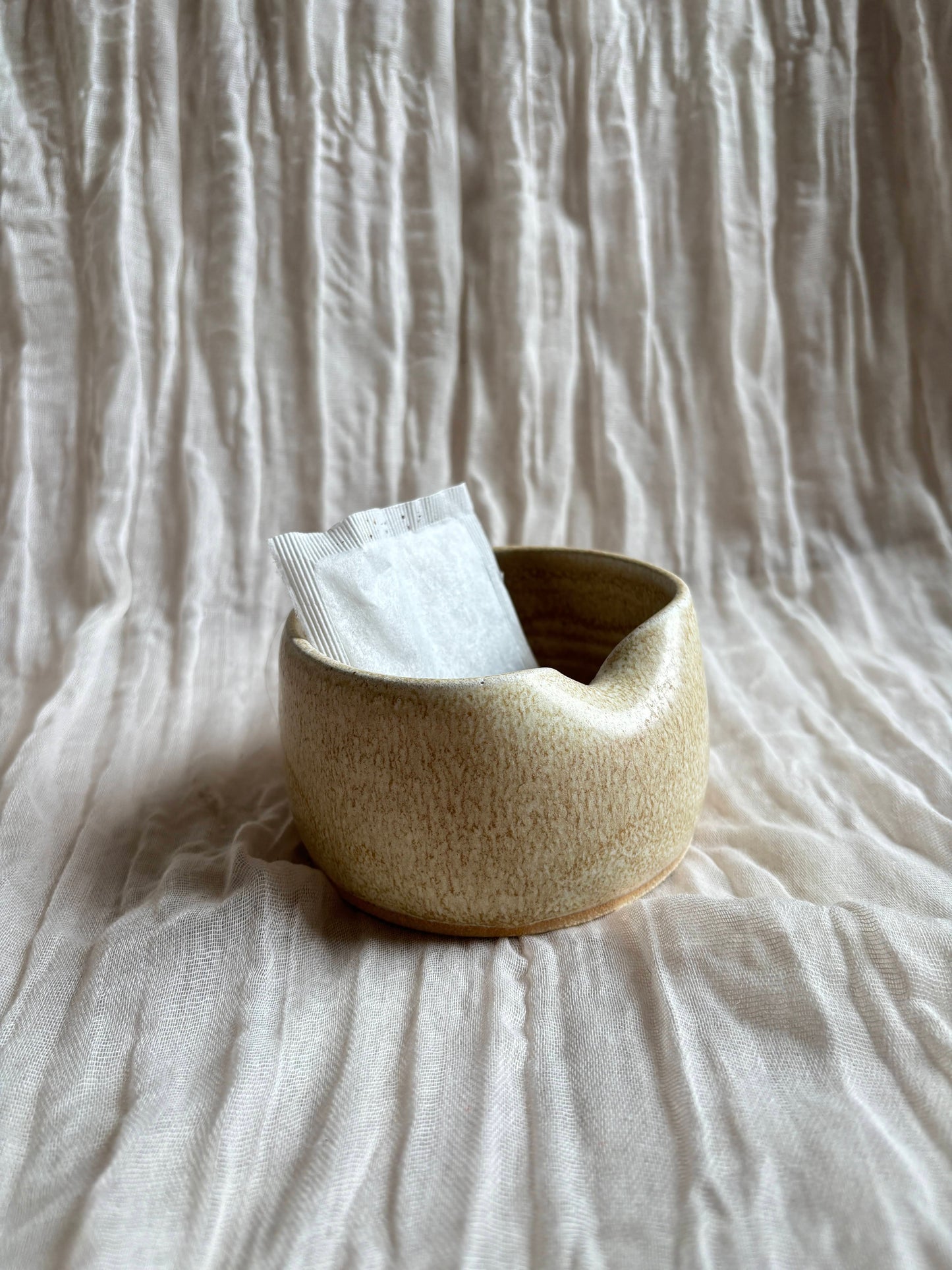 Cream Tea Bag Bowl