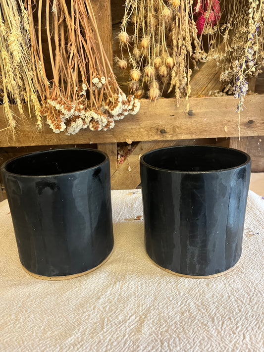 Seconds Bundle 26. Matt Black Planters