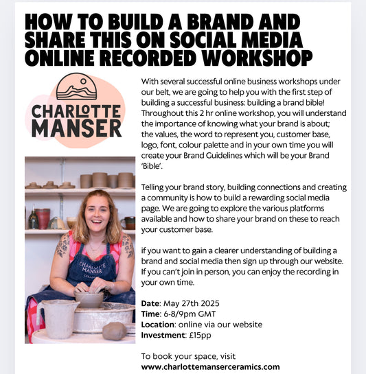 Brand and Social Media Online and Recorded Workshop