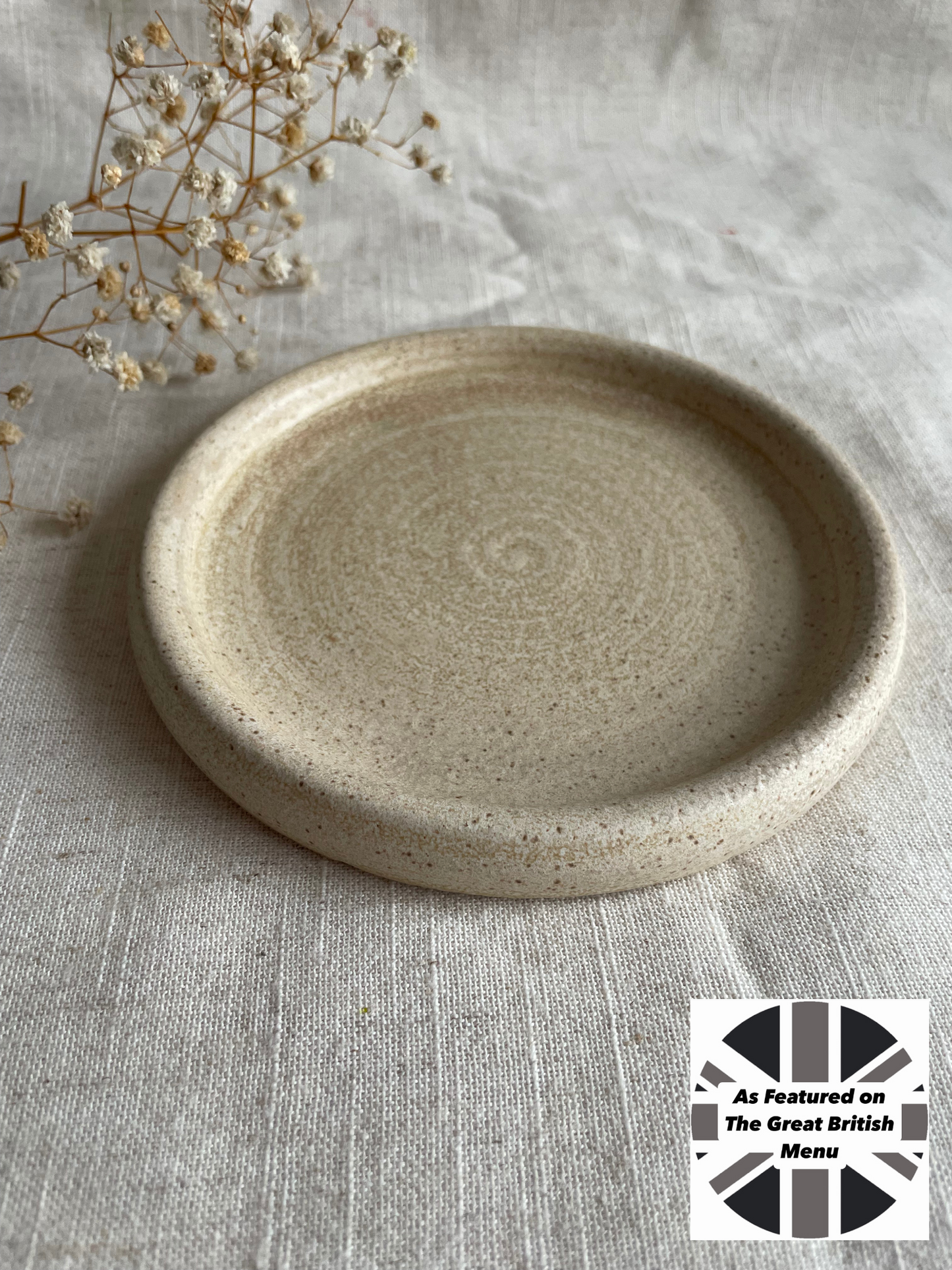 Cream Cake Plate - As seen on The Great British Menu