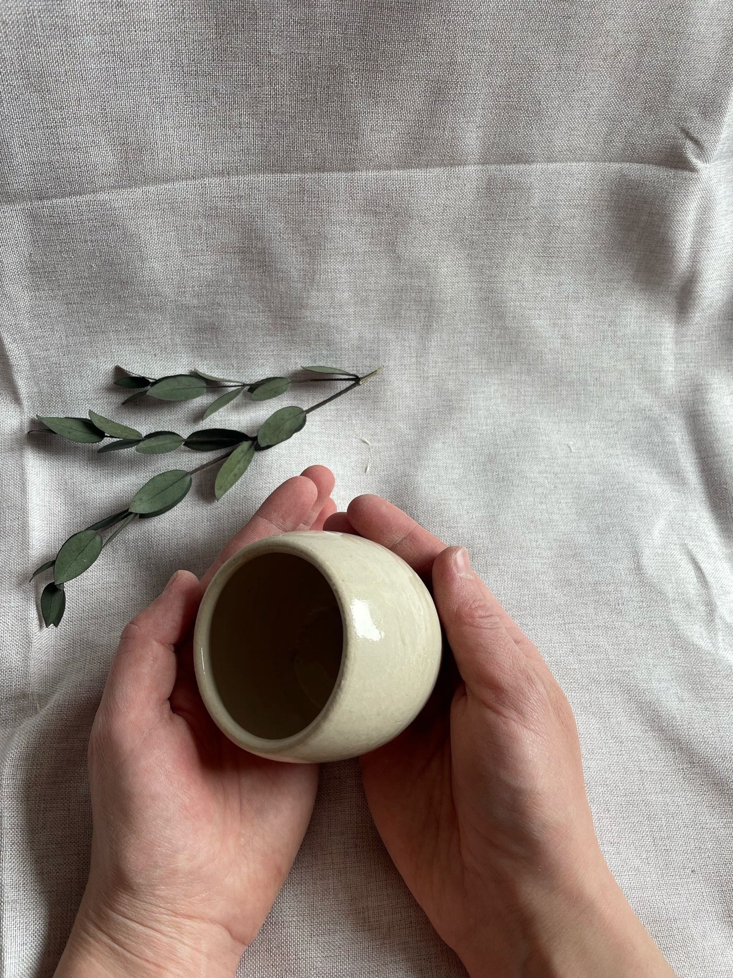 Bright White Mini Salt Pig