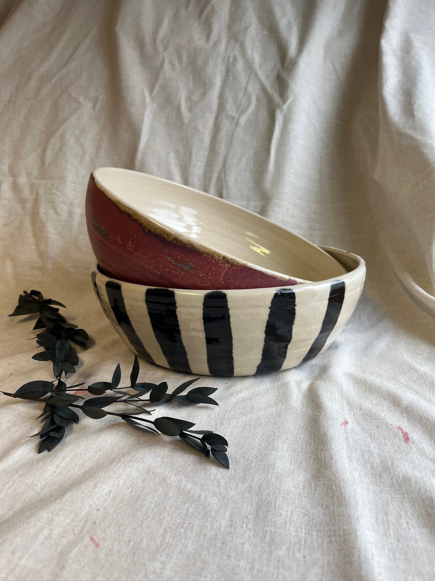 Stripe Fruit Bowl