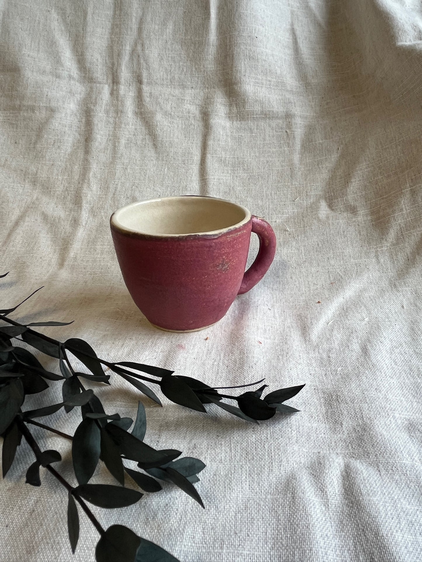 Dark Pink Mini Mug
