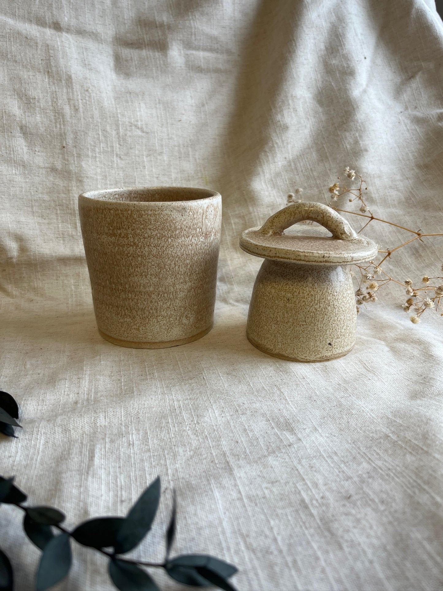 Cream Butter Crock