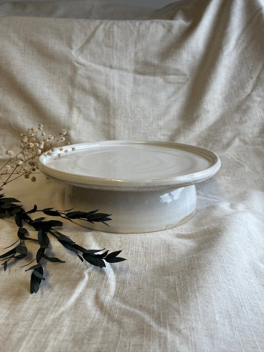 Bright White Cake Stand