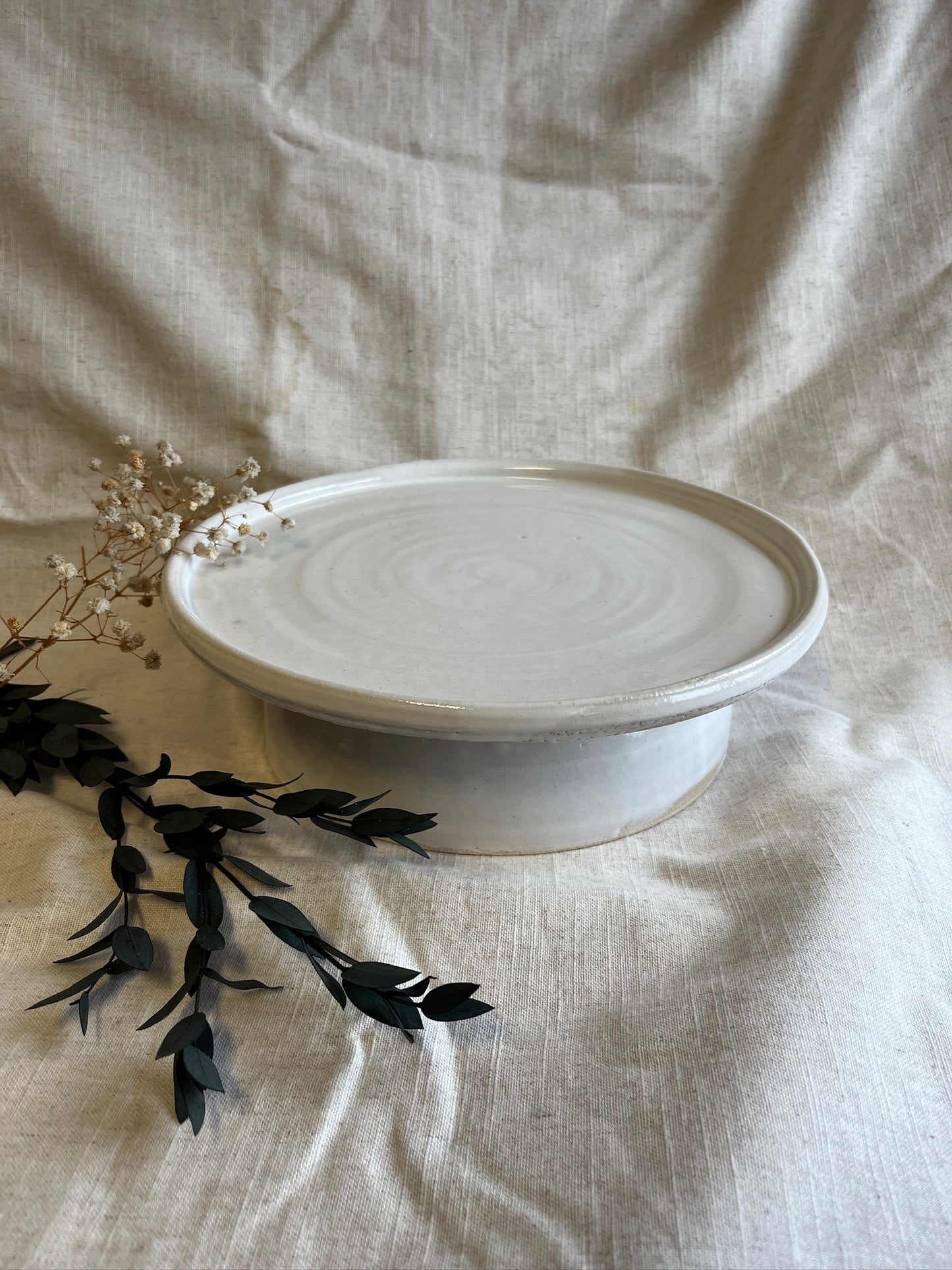 Bright White Cake Stand