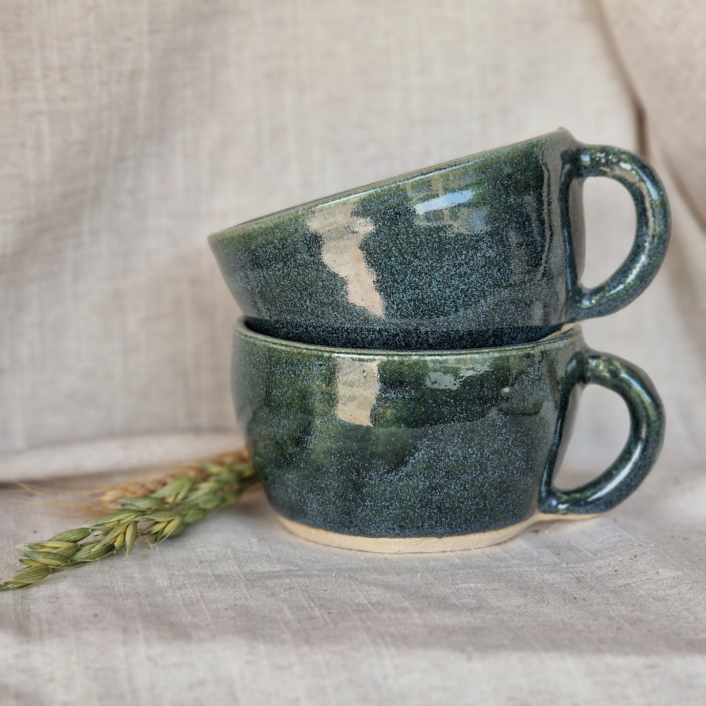 Green Cappuccino mug