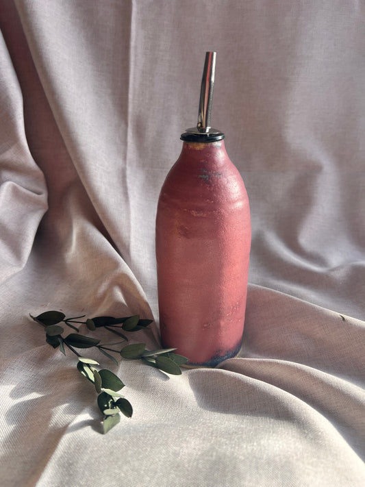 Dark Pink Oil Bottle