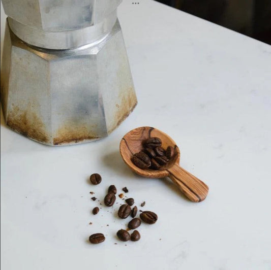 Olive wood salt/coffee spoon