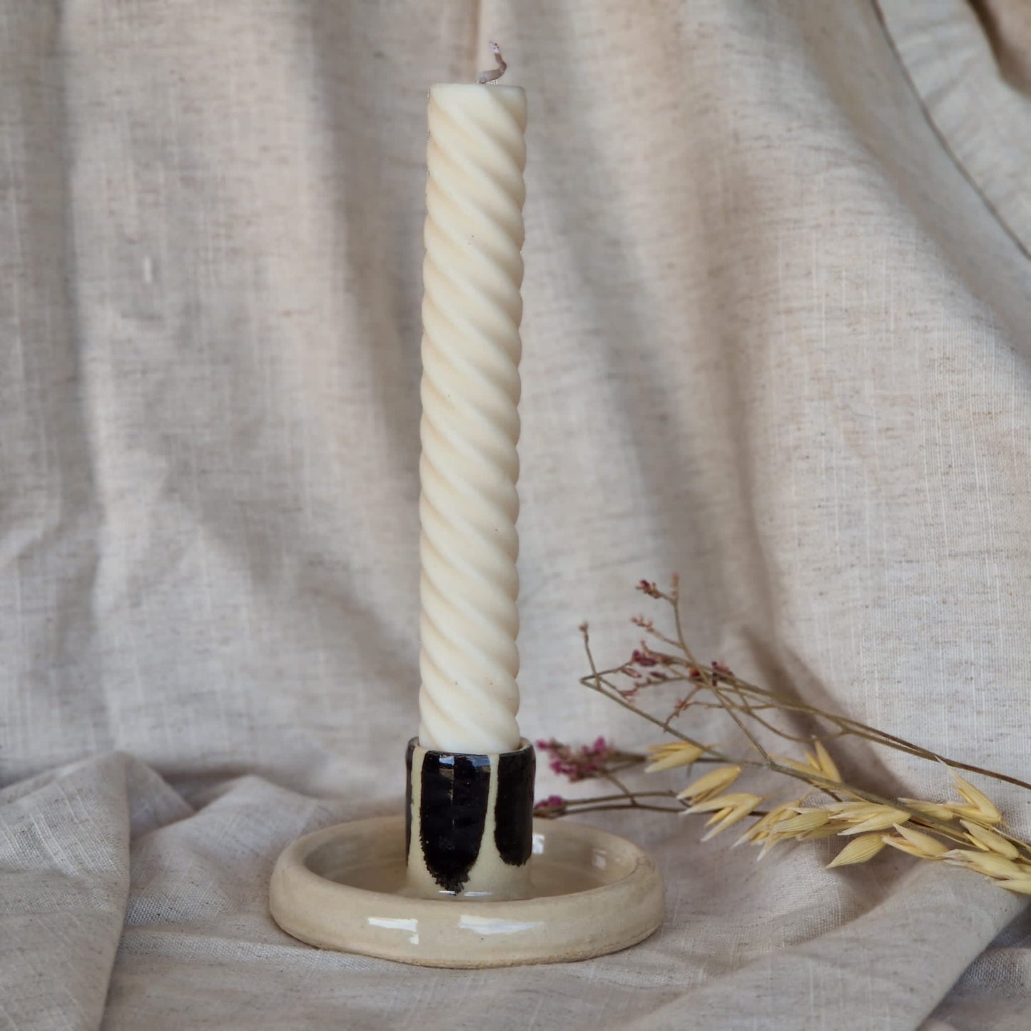 Stripe 1 candlestick holder