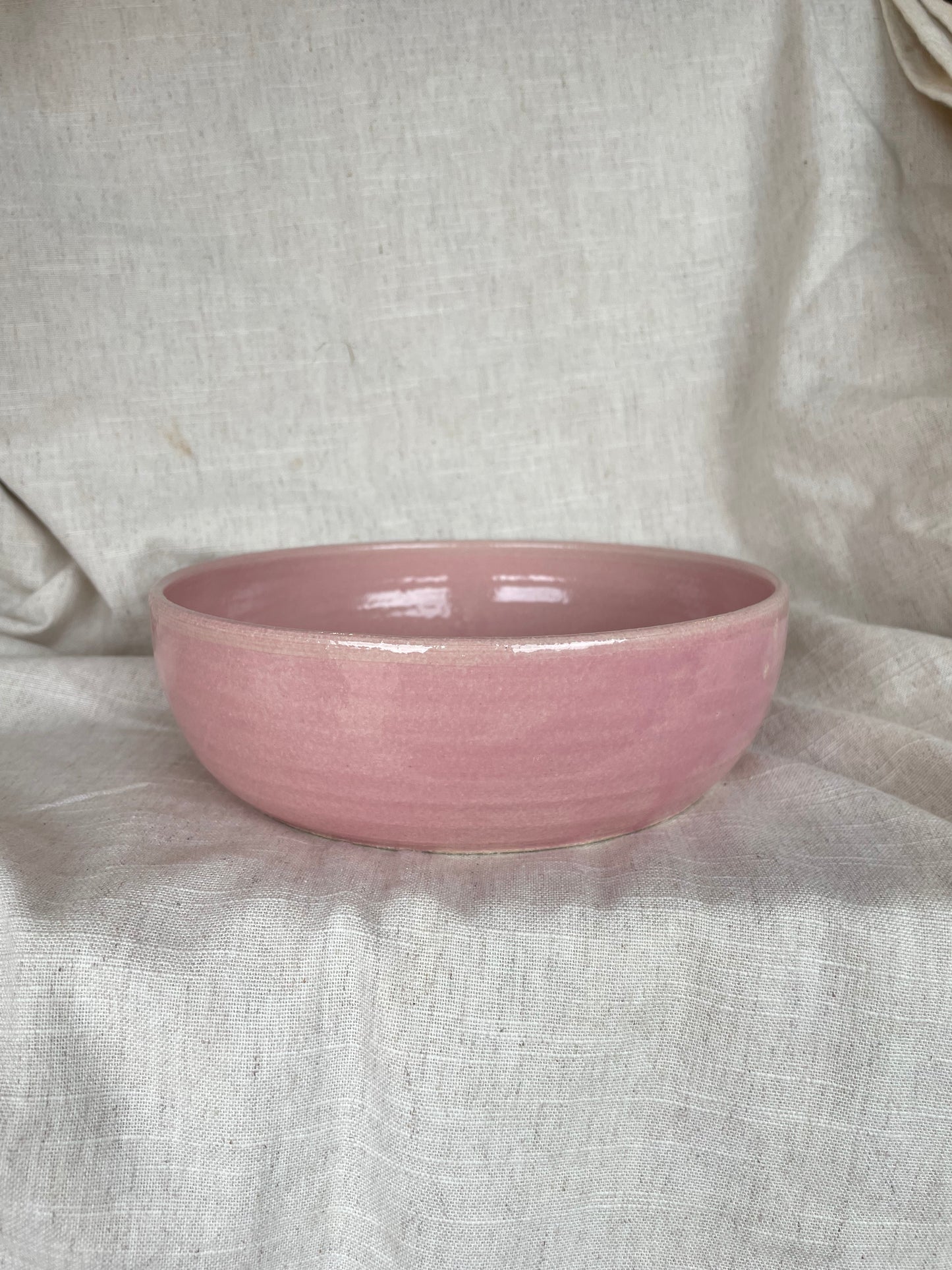 Candy floss pink pasta bowl