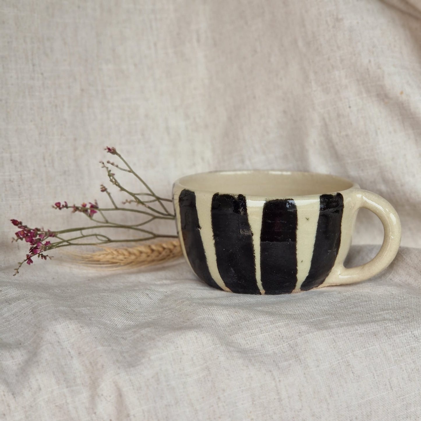 Stripe Cappuccino mug